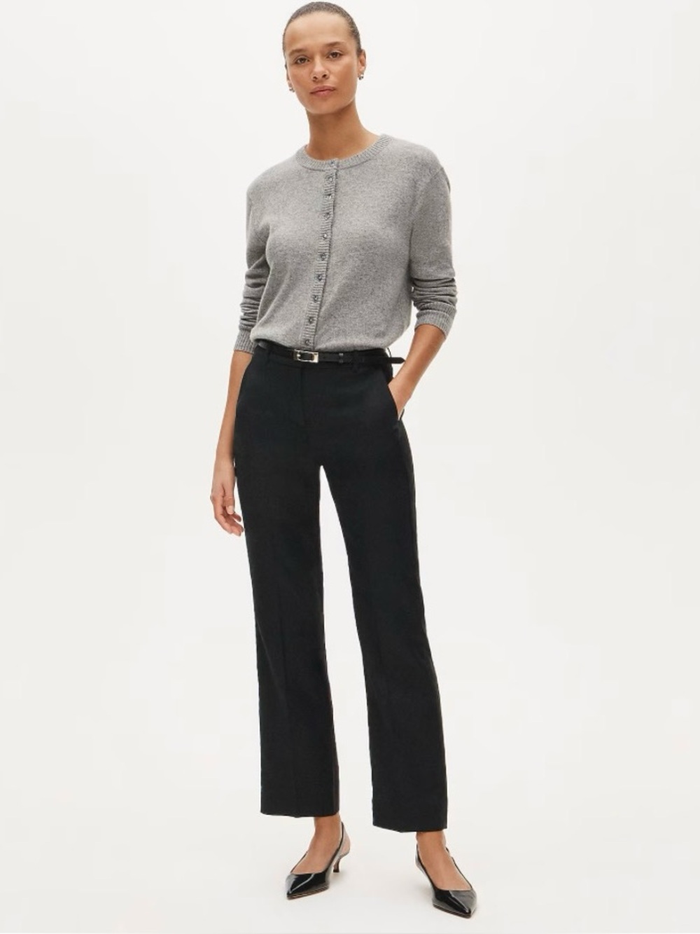 NWT J. Crew Kaya Pant Stretch Linen Blend Black